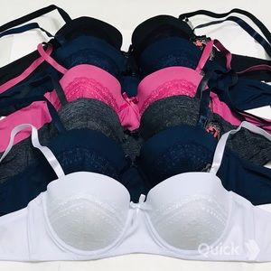 NWT 6 pcs Floral Contour Padded Bras